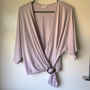 Karlie Lavender Wrap Top